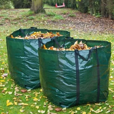 £115.95 • Buy 2 X Garden Waste Bag 82L With Handle Reduce Grass Rubbish Waterproof Reusable 