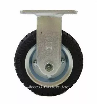 6ANPR 6  Rigid Caster No Flat Pneumatic Wheel 250 Lbs Capacity Ball Bearings • $61.89