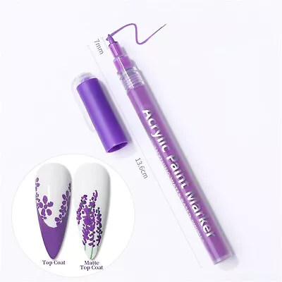 Nail Pen Waterproof Nail Polish Pen Quick Dry Nail Painting Pen DIY 2.5ml #10 • $0.25