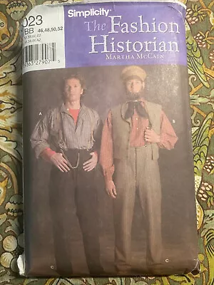 Simplicity 5023 RARE Men's Sz 46-52 UNCUT VINTAGE Historic Shirt & Pants • $18.25