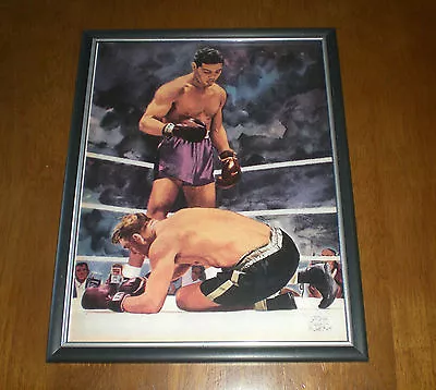 JOE LOUIS Vs MAX SCHMELING COLOR FRAMED PRINT • $11