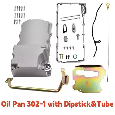 Aluminum Oil Pan Retrofit Kit & Dipstick & Tube For LS1 LS2 LS3 4.8L 5.3L 6.0L • $129.90