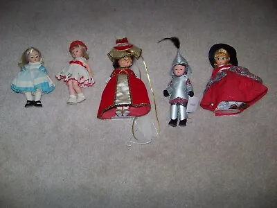 Lot Of 5 Madame Alexander Dolls Mother Goose Alice Cherry Twins Knight Italy • $39.99