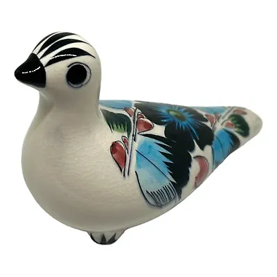 Vintage Tonala Mexican Folk Art Hand-painted Ceramic Bird • $14.99