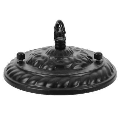 Black Chandelier Ceiling Light Plate Lamp Base Pendant Vintage Decor • $10.78