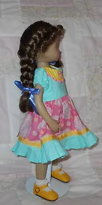 Playhouse JENNIFER Doll Wig SIZE 7/8 LIGHT BROWN French Braids Curly Bangs NWT • $9.99