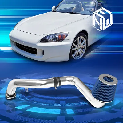 For 00-05 Honda S2000 Engine High Flow Cold Air Intake System+Blue Cone Filter • $58.88