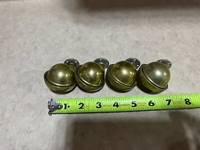 Set Of 4 Vtg  Brass Shepard Industrial Casters 2“ Diameter Wheels Rollers • $14.99