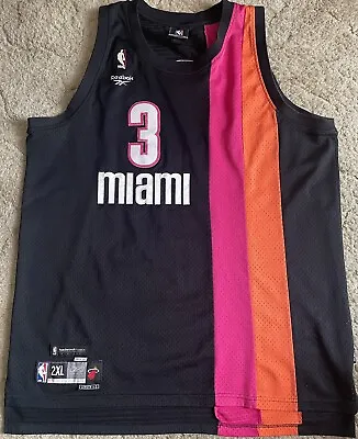 Dwyane Wade Miami Heat Floridians Vintage Reebok NBA Jersey Mens Size 2XL • $38.60