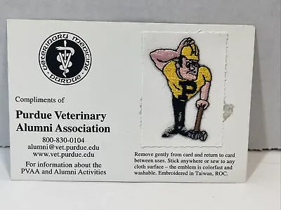 Purdue Veterinary Patch W/ Alumni Association Card Purdue Boilermakers • $3.74