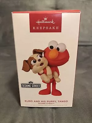 Hallmark  Elmo And His Puppy Tango Sesame Street  Keepsake Ornament 2022 • $17.44