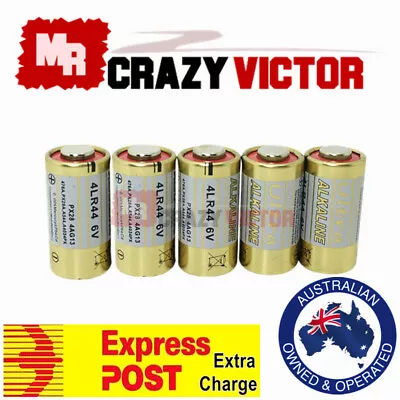 5 X 4LR44 Alkaline 6V Barkguard Citronella Spray Stop Barking Dog Collar Battery • $5.95