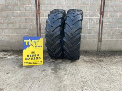 £140 • Buy Pair Of 420/85r38 (16.9r38) Michelin Agribib 144b Tractor Tyres