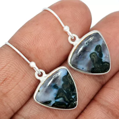 Natural Mystic Merlinite Crystal 925 Sterling Silver Earrings Jewelry CE14815 • $14.99