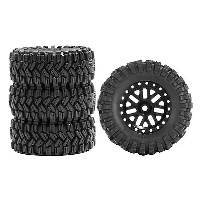 62mm Crawler Tires 1.2  Wheel Rim Hub For Traxxas 1/18 TRX4M 1/24 RC Car Black • $28.99