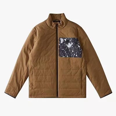 Hurley Mens A/Div Burkard Journey Plus Primaloft Insulated Jacket (Large Bison) • $90.53