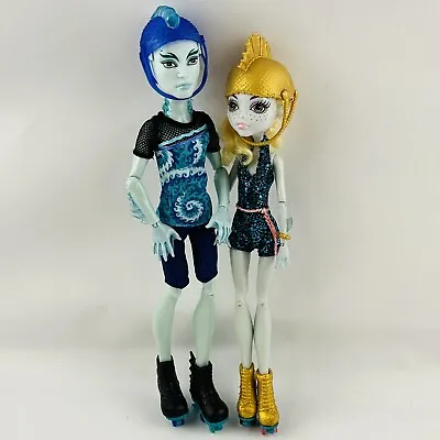 Monster High Wheel Love Lagoona Blue & Gillington Gil Webber Dolls Mattel 2015 • $37.49