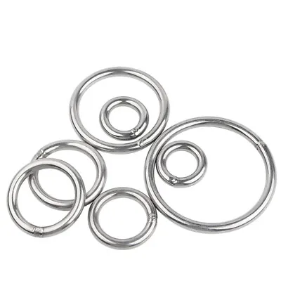 304 Stainless Steel Ring Welded OD 20mm-100mm Metal Round Ring 3/4/5/6/8/10mm • $1.99