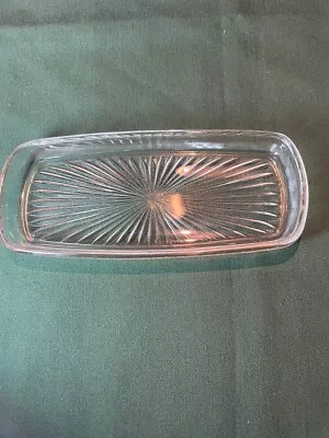 Vintage Starburst Pattern Butter Replacement Dish Insert 6  Long • $10