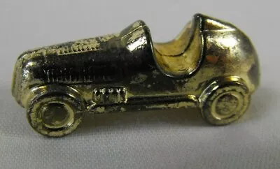 Gold Tone Racing Car Monopoly Token From Deluxe Edition - NICE • $2.49