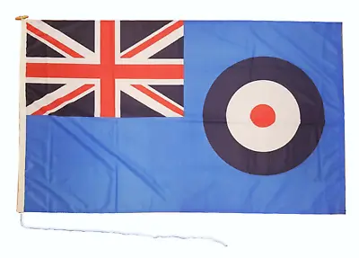 Royal Air Force RAF Blue Ensign 5' X 3' Heavy Duty Rope And Toggle Boat Flag • £24.88