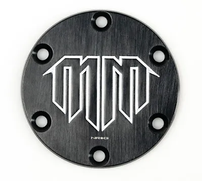 $25 • Buy NRG Aluminum Steering Wheel Horn Button Delete Plate W/ MadMike Signature Logo