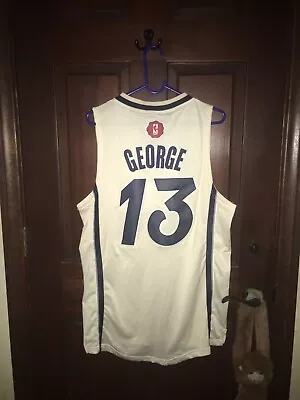 Mens Adidas Sz Small PAUL GEORGE Pacers Christmas Day NBA Basketball Jersey • $100