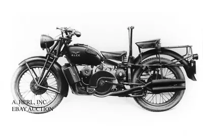 Moto Guzzi Alce 500cc Two Seater 1944 Motorcycle Photo Photograph • $9.75