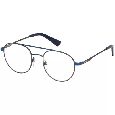 Diesel DL 0287 92A Gunmetal Blue Round Aviator Sunglasses Frame 50-19-145 DL0387 • $149.77