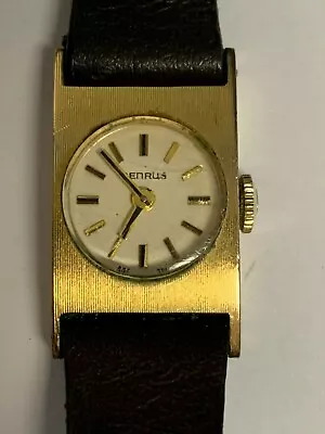 Working Vintage 14K Gold Electroplate Ladies 1960's Benrus Mechanical Watch DM • $70