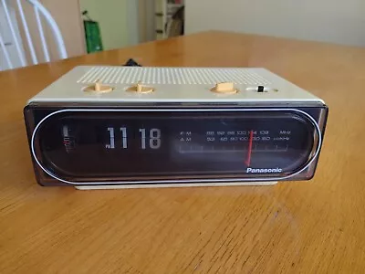 Vintage Panasonic RC-6010 White Flip AM FM Alarm Clock Radio Back To The Future • $259.99