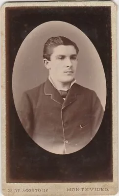 Uruguay -- Cabinet Type Photo -- Young Man -- Photo By Juan Varonne Montevideo • $2.25