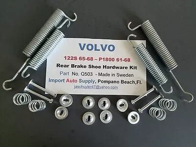 VOLVO 122S 65-68 & P1800S 61-68 Rear Brake Shoe Hardware Kit - Q503 • $19.95
