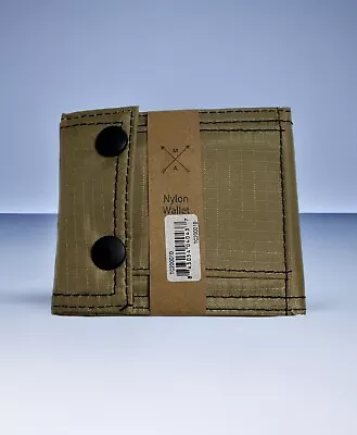 New Mens Nylon Bifold Wallet Tan • $9.99