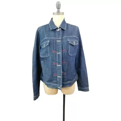 Motto Size M Medium Darker Wash Denim Jean Jacket • $16.99