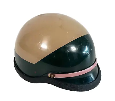 Vintage Premier CHP Motorcycle Helmet Green / Gold • $63.99