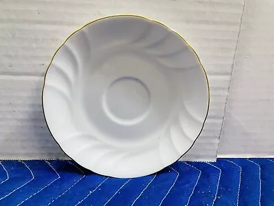 Mikasa Wedding Band Gold Replacement Saucer Plate L9709 Scallop Swirl Fine China • $5.49