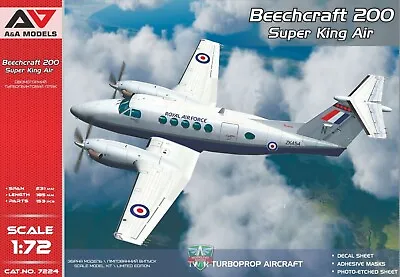 $35.95 • Buy 1/72 A&A 7224 Beechcraft 200  Super King Air  Plastic Kit