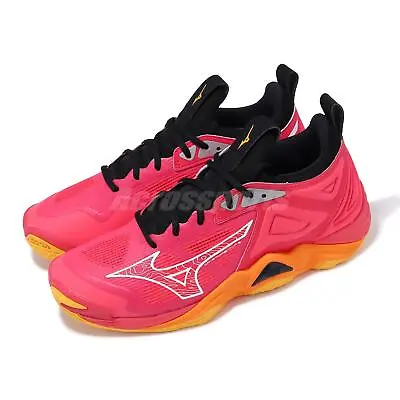 Mizuno Wave Momentum 3 Red Yellow Men Volleyball Sports Shoes V1GA2312-04 • $129.99