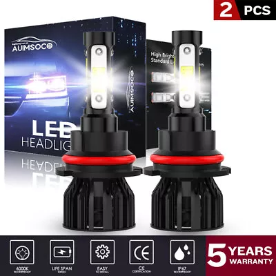 LED Headlight Hi-Low Bulbs Super Bright 9007 For Ford F-250 Super Duty 1999-2004 • $29.69