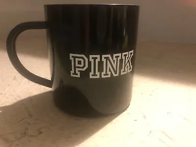 Victoria's Secret PINK Dog  Stainless Steel Coffee Mug Cup 14 Oz PERFECT • $4.99