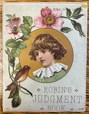 Robin’s Judgment Book Antique Dew Drop Series By David C. Cook Miniature Bufford • $44.99