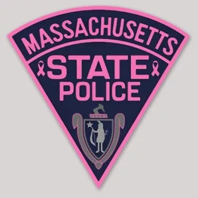 3 Inch Non-Reflective Full Pink Massachusetts State Police Logo Sticker Decal • $4.99