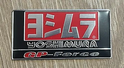 Yoshimura Metal Badge Exhaust Sticker Decal Heatproof 90mm X 50mm • £4.75