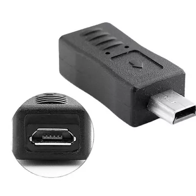 Micro USB Female To Mini USB Male Adapter Connector Converter Adaptor For PhJH4 • $1.19