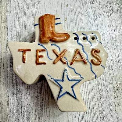 Vintage Texas State Ceramic Salt And Pepper Shaker Cowboy Boot Lone Star • $13.99