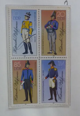 DDR EAST GERMANY 1986 HISTORIC POST UNIFORMS Blk 4 MINT STAMPS • $5