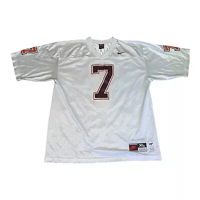 Vintage Michael Vick Virginia Tech White Jersey Hokies Mens XL Stitched NCAA • $69.99