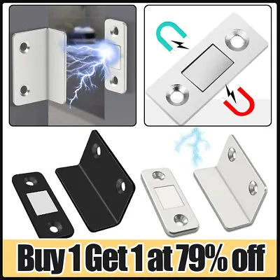 Strong Magnetic Catch Latch Ultra Thin For L Shaped Door Cabinet Cupboard Closer • £2.90