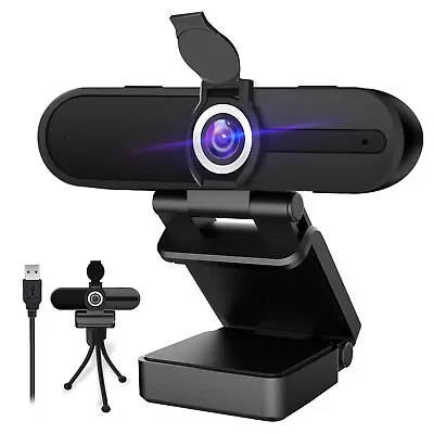 4K Ultra HD USB Webcam Pro Streaming Web Camera With Microphone & Privacy Cover • $37.99